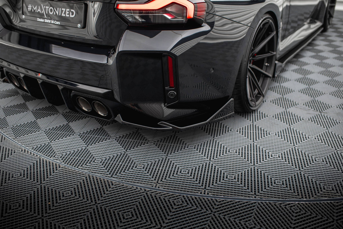 Maxton Heck Ansatz Flaps Diffusor V.6 für BMW M2 G87 schwarz Hochglanz