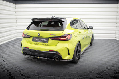 Maxton Heck Ansatz Flaps Diffusor V.1 für1 BMW 1er M-Paket / M135i F40 schwarz Hochglanz