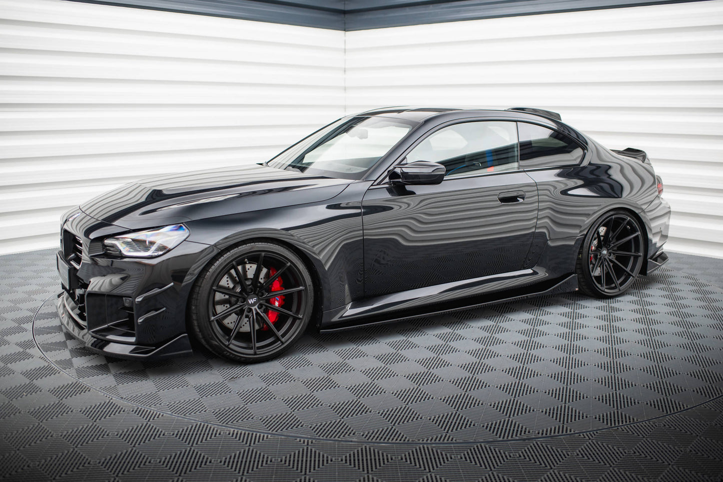Maxton Seitenschweller Ansatz für V.4 BMW M2 G87 schwarz Hochglanz