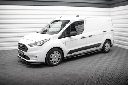 Maxton Seitenschweller Ansatz für Ford Transit Connect Mk2 Facelift schwarz Hochglanz