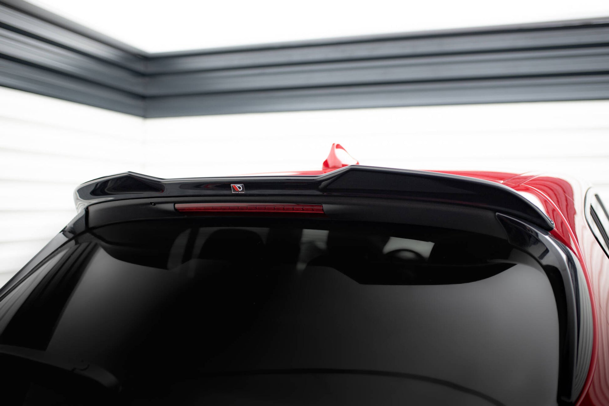 Maxton Höher Spoiler CAP für 3D Alfa Romeo Tonale Mk1 schwarz Hochglanz