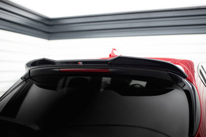 Maxton Höher Spoiler CAP für 3D Alfa Romeo Tonale Mk1 schwarz Hochglanz