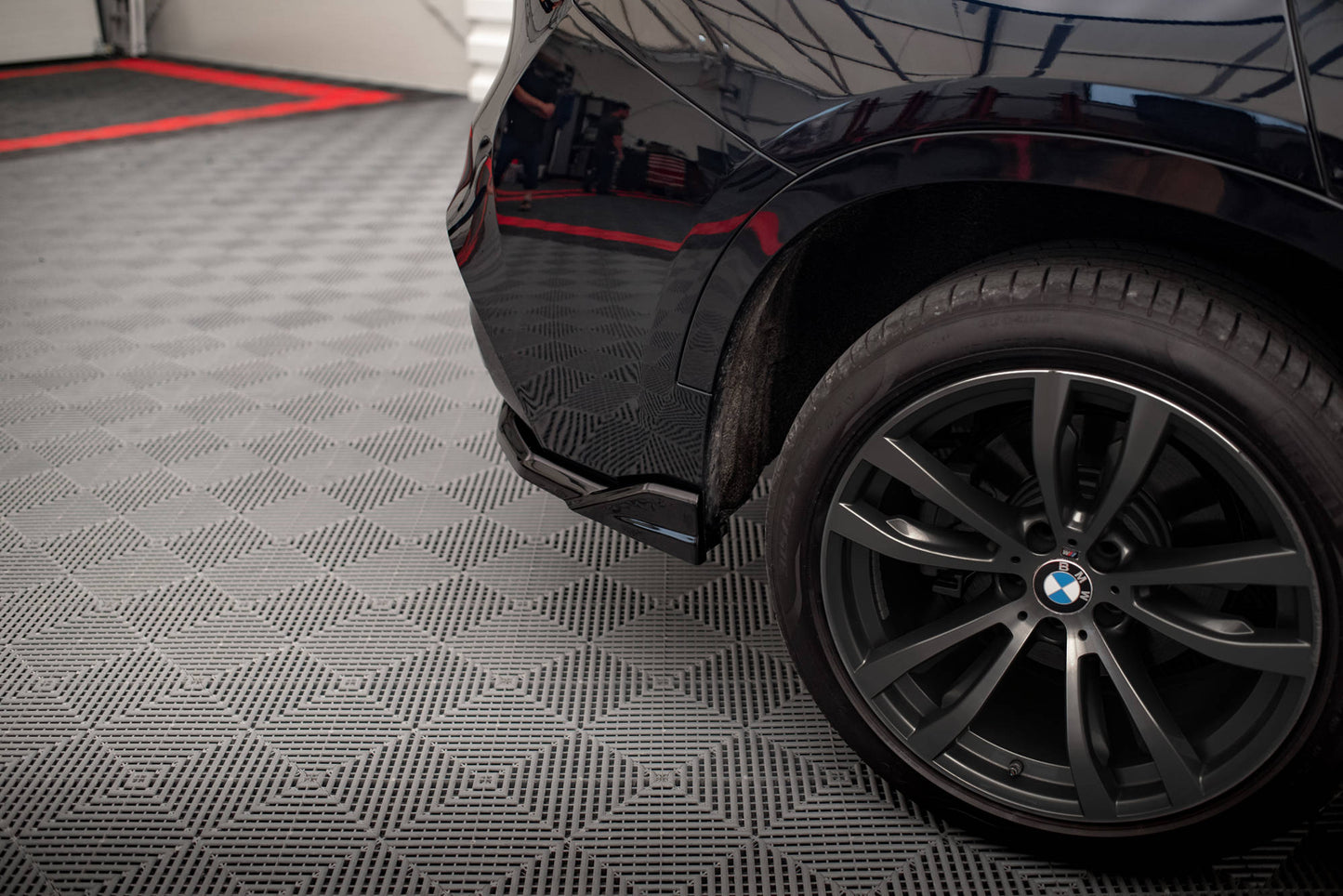 Maxton Mittlerer Diffusor Heck Ansatz DTM Look für BMW X6 M-Paket F16 Carbon Look