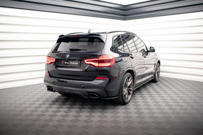 Maxton Heck Ansatz Flaps Diffusor für BMW X3 M40i / M40d G01 schwarz Hochglanz
