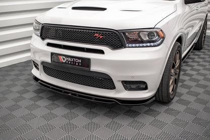 Maxton Front Ansatz V.1 für Dodge Durango RT / SRT Mk3 Facelift schwarz Hochglanz