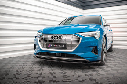Maxton Front Ansatz V.1 für Audi e-tron schwarz Hochglanz
