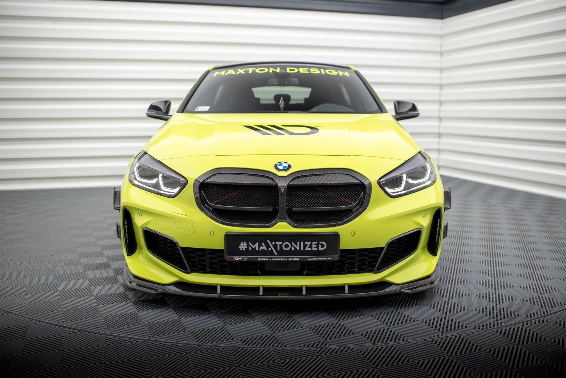 Maxton Carbon Fiber Front Bumper Wings (Canards) BMW 1er F40 M-Paket/ M135i
