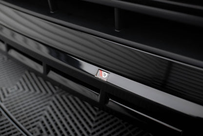 Maxton Front Ansatz für Audi SQ8 / Q8 S-Line Mk1 Facelift schwarz Hochglanz