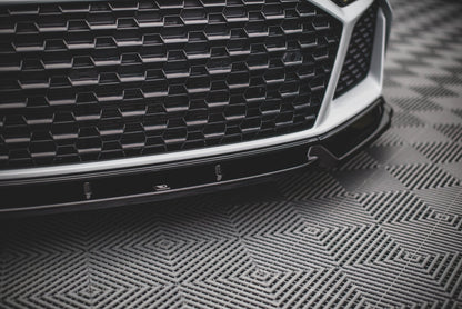 Maxton Front Ansatz V.1 für Audi R8 Mk2 Facelift schwarz Hochglanz