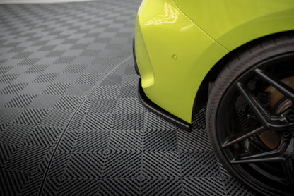Maxton Heck Ansatz Flaps Diffusor V.7 für BMW 1er M-Paket / M135i F40 schwarz Hochglanz