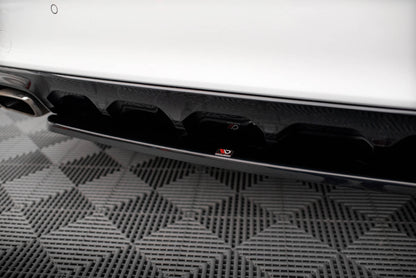 Maxton Mittlerer Diffusor Heck Ansatz für Kia Ceed GT Mk3  schwarz Hochglanz