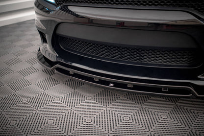 Maxton Front Ansatz V.1 für Dodge Charger SRT Mk7 Facelift schwarz Hochglanz