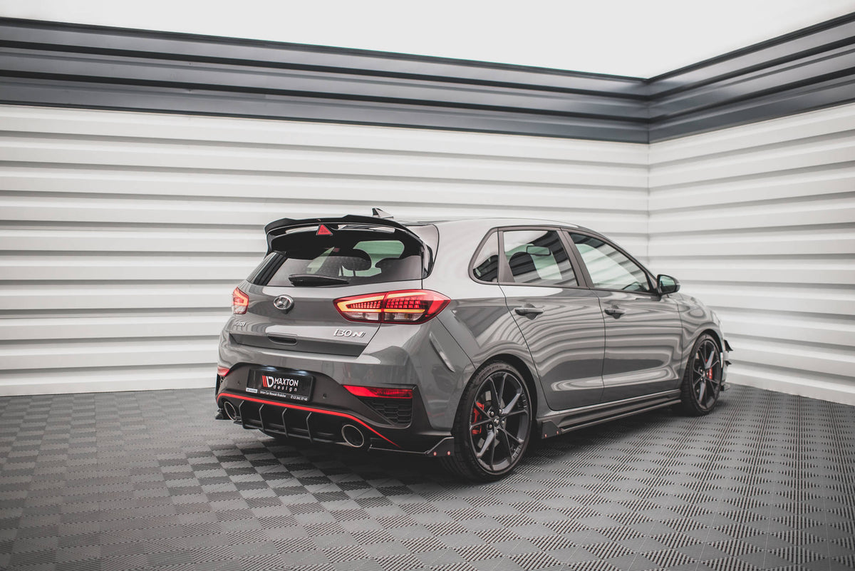 Maxton Heck Ansatz Flaps Diffusor V.1 +Flaps für Hyundai I30 N Hatchback Mk3 Facelift