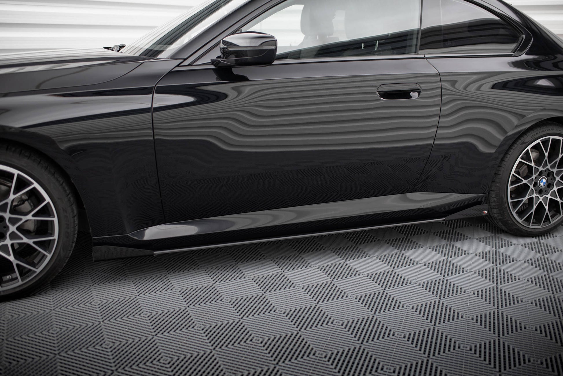 Maxton Street Pro Seitenschweller Ansatz für + Flaps BMW 2 Coupe G42 schwarz Hochglanz
