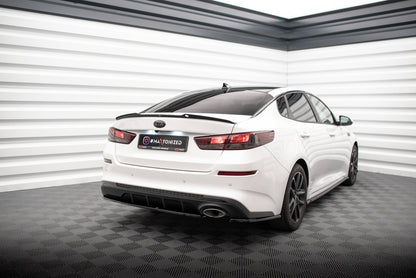 Maxton Heck Ansatz Flaps Diffusor V.1 für Kia Optima Mk4 Facelift schwarz Hochglanz