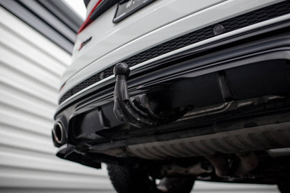 Maxton Mittlerer Diffusor Heck Ansatz DTM Look für Audi SQ8 Mk1  schwarz Hochglanz