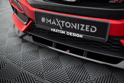Maxton Front Ansatz für Honda Civic SI Mk10 schwarz Hochglanz