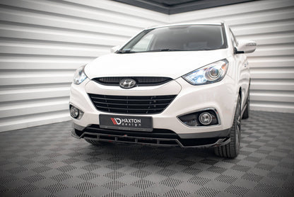Maxton Front Ansatz für Hyundai ix35 Mk1 schwarz Hochglanz