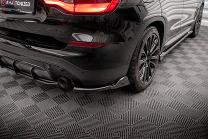 Maxton Heck Ansatz Flaps Diffusor für BMW X3 G01 schwarz Hochglanz