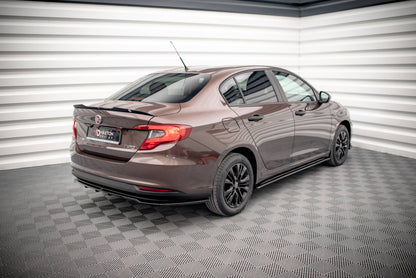 Maxton Mittlerer Diffusor Heck Ansatz DTM Look für Fiat Tipo S Limousine Mk1 schwarz Hochglanz