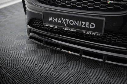 Maxton Front Ansatz für Jaguar E-Pace R-Dynamic Mk1 schwarz Hochglanz