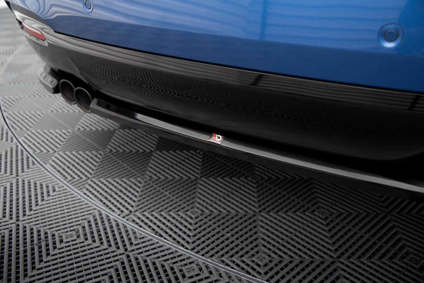 Maxton Heck Ansatz Flaps Diffusor für BMW 3er GT M-Paket F34 schwarz Hochglanz