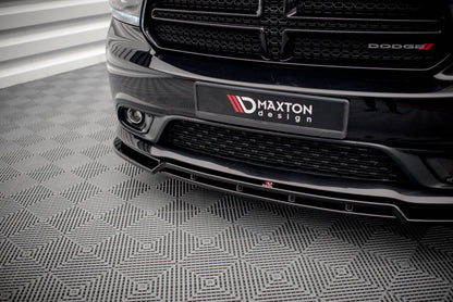 Maxton Front Ansatz für Dodge Durango RT Mk3 schwarz Hochglanz