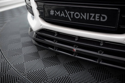 Maxton Front Ansatz für Ford Kuga ST-Line Mk2 schwarz Hochglanz