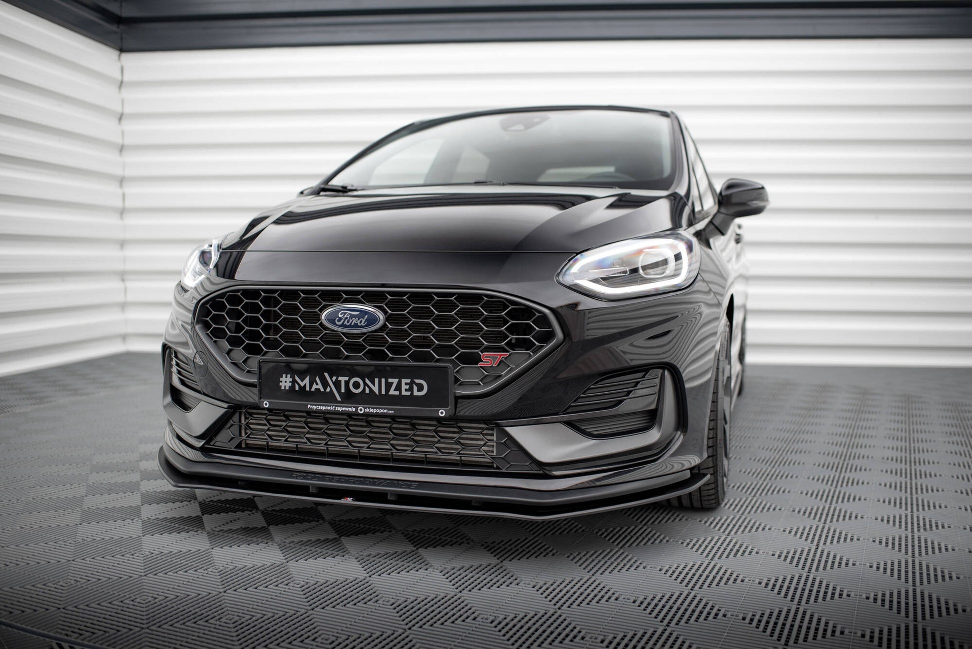 Maxton Street Pro Front Ansatz für für Ford Fiesta ST Mk8 Facelift