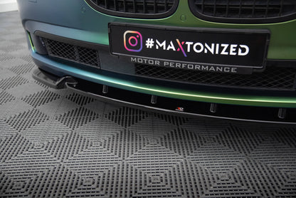 Maxton Front Ansatz V.2 für BMW 7 F01 schwarz Hochglanz