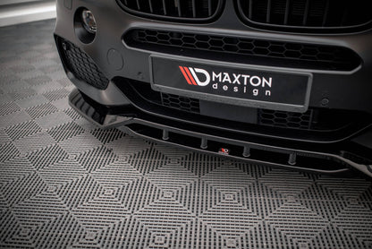 Maxton Front Ansatz V.2 für BMW X5 M-Paket F15 schwarz Hochglanz
