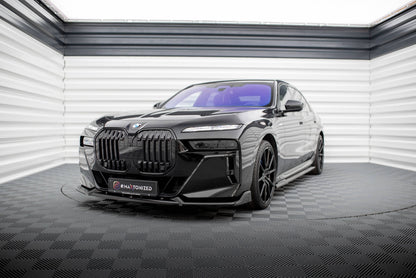 Maxton Front Ansatz V.2 für BMW 7 M-Paket / M760e / i7 M-Paket G70   schwarz Hochglanz