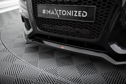 Maxton Front Ansatz V.3 für Audi S5 / A5 S-Line 8T schwarz Hochglanz
