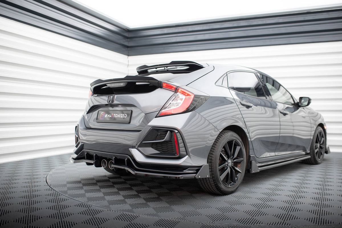 Maxton Mittlerer Diffusor Heck Ansatz DTM Look für + Flaps Honda Civic Sport Mk 10 Facelift
