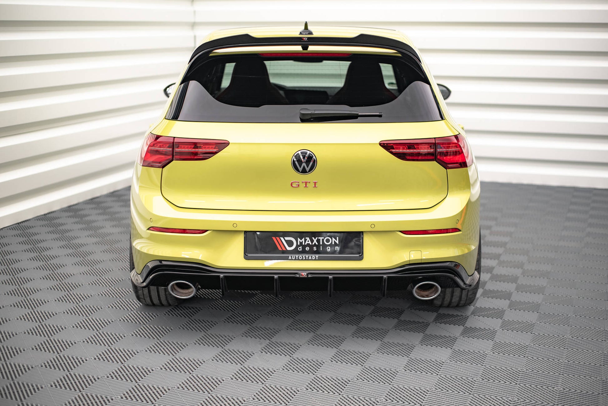 Maxton Diffusor Heck Ansatz für Volkswagen Golf 8 GTI Clubsport