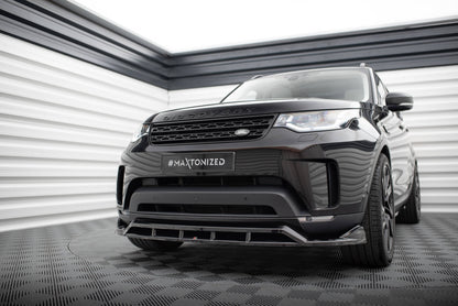 Maxton Front Ansatz für Land Rover Discovery HSE Mk5 schwarz Hochglanz