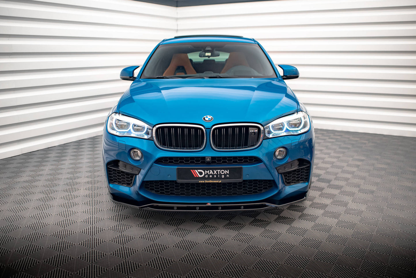Maxton Front Ansatz V.2 für BMW X5 M F85 / X6 M F86 schwarz matt