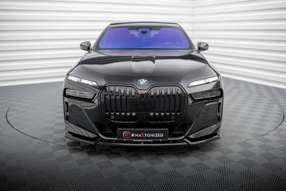 Maxton Front Ansatz V.2 für BMW 7 M-Paket / M760e / i7 M-Paket G70   schwarz Hochglanz