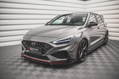 Maxton Front Ansatz V.1 +Flaps für Hyundai I30 N Hatchback/Fastback Mk3 Facelift