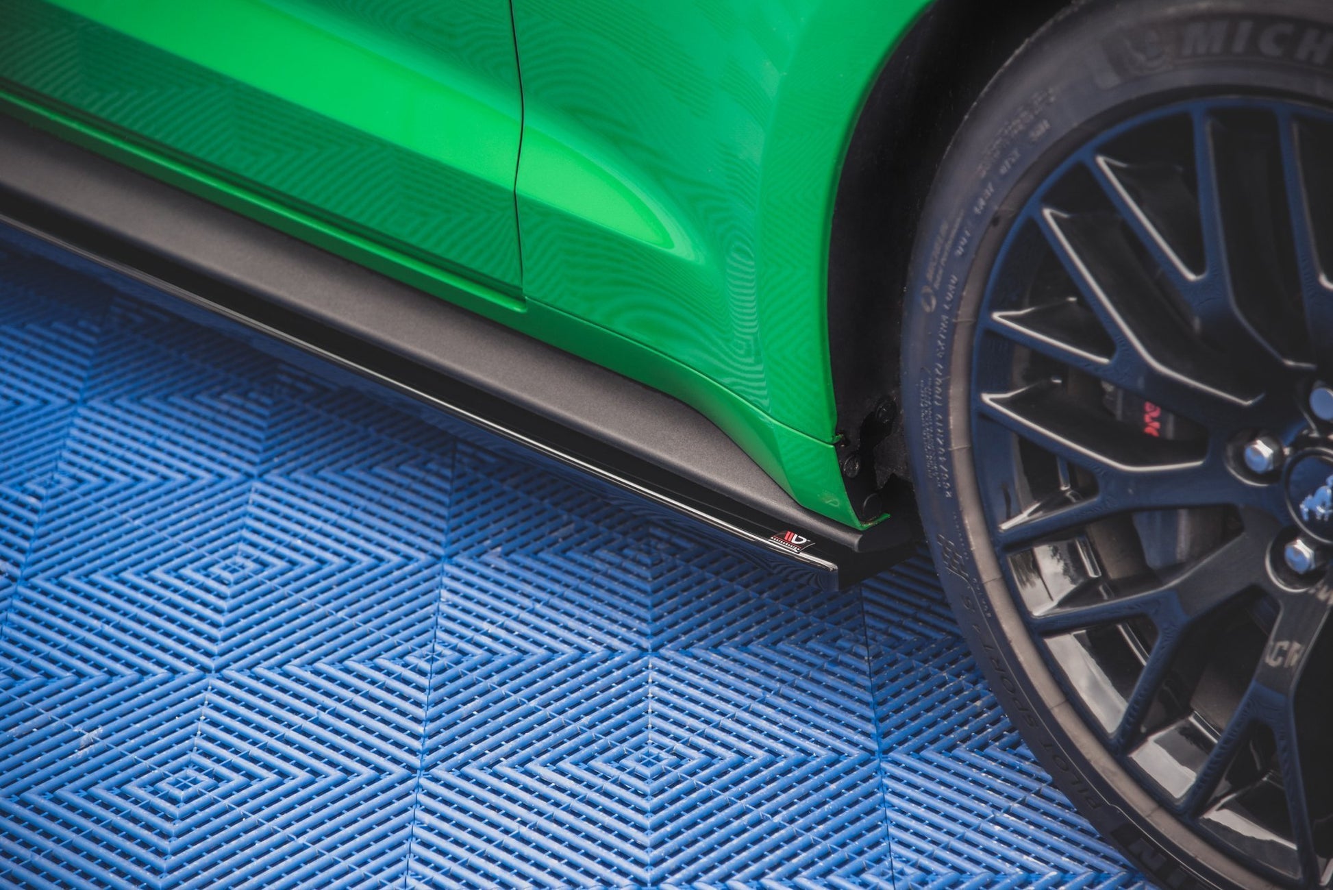 Maxton Seitenschweller Ansatz für + Flaps  Ford Mustang GT Mk6 Facelift