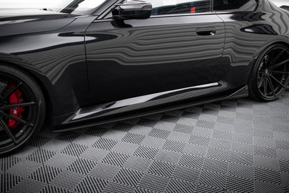 Maxton Set of Carbon Fiber Splitters BMW M2 G87 schwarz matt