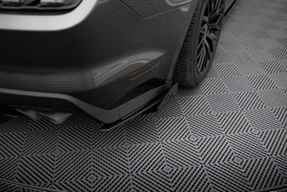 Maxton Street Pro Heck Ansatz Flaps Diffusor +Flaps für Ford Mustang GT Mk6  schwarz Hochglanz