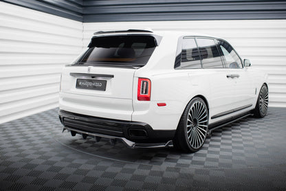Maxton Mittlerer Diffusor Heck Ansatz DTM Look für Rolls Royce Cullinan schwarz Hochglanz