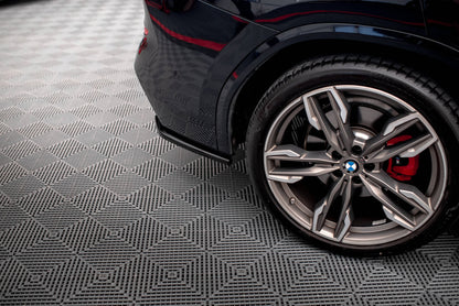 Maxton Heck Ansatz Flaps Diffusor für BMW X3 M40i / M40d G01 schwarz Hochglanz