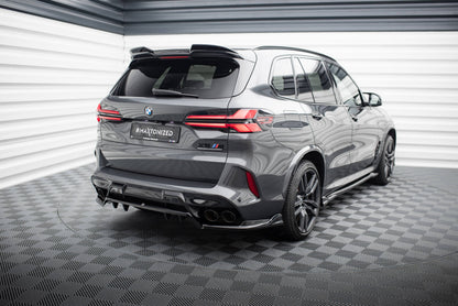 Maxton Mittlerer Diffusor Heck Ansatz DTM Look für BMW X5 M F95 Facelift schwarz Hochglanz