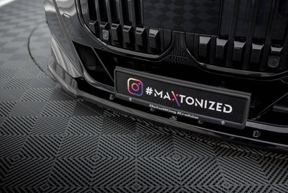 Maxton Front Ansatz V.1 für BMW 7 M-Paket / M760e / i7 M-Paket G70   schwarz Hochglanz