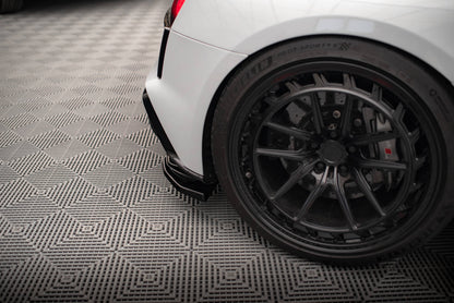 Maxton Heck Ansatz Flaps Diffusor für Audi R8 Mk2 Facelift schwarz Hochglanz