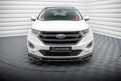 Maxton Front Ansatz für Ford Edge Sport Mk2 schwarz Hochglanz