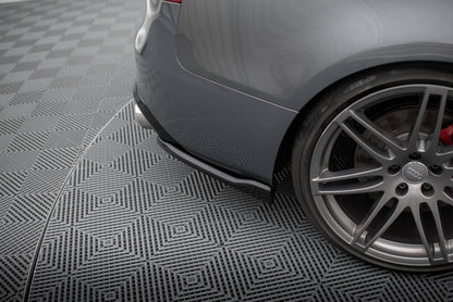 Maxton Heck Ansatz Flaps Diffusor V.2 für Audi S5 Coupe 8T Facelift schwarz Hochglanz