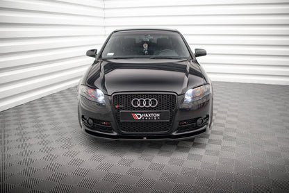 Maxton Front Ansatz für Audi A4 S-Line B7 schwarz Hochglanz